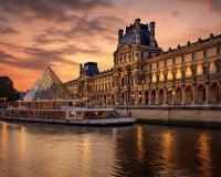 Utforsk Louvre og Seine-turen